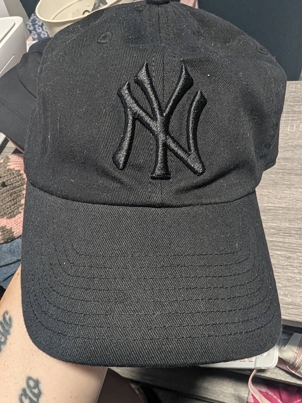 New Era Womens Black NY Embroidered Baseball Cap